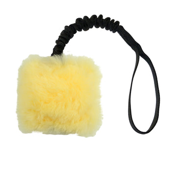 Fuzzy Puppy Bungee Tug With Squeaker