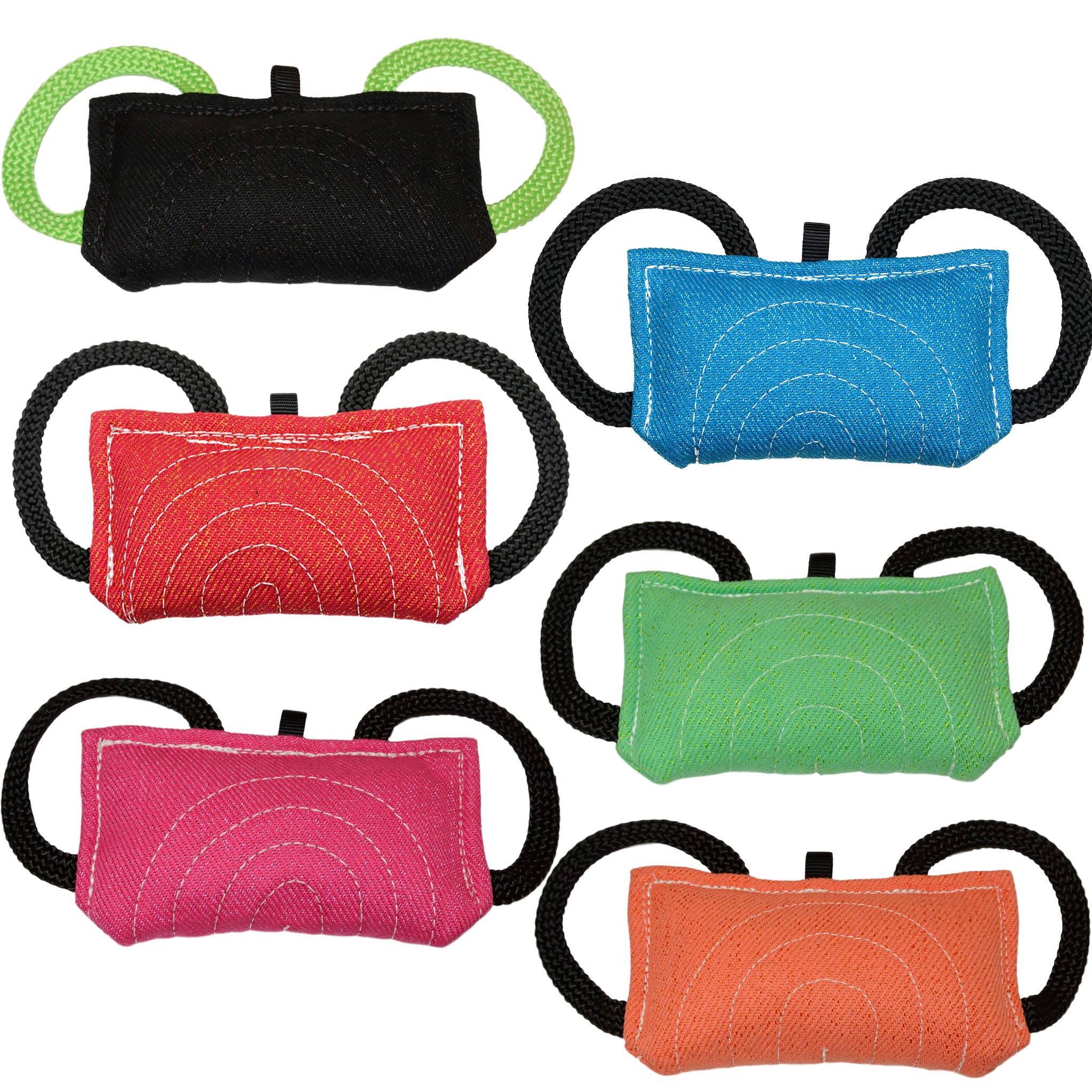 3er-Set Jute-Zerrspielzeuge (7,6x20,3 Cm) Mit Griff – Für Hundesport & Belohnung