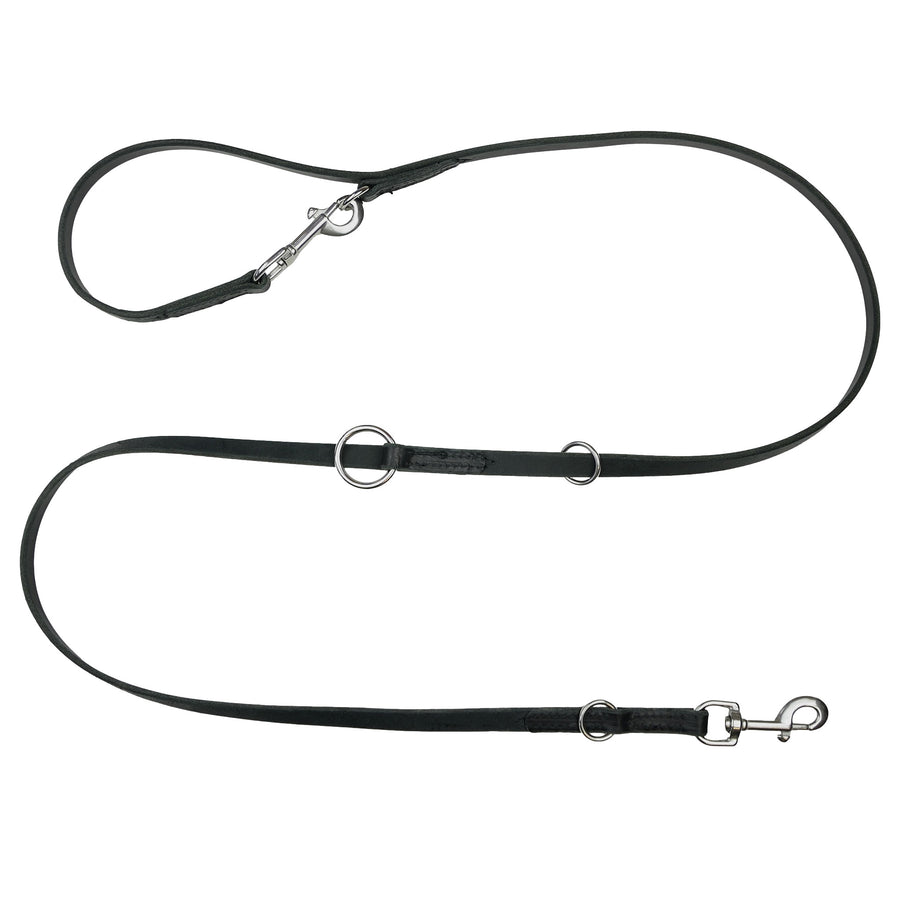 Leather Police Leash with Stainless Hardware