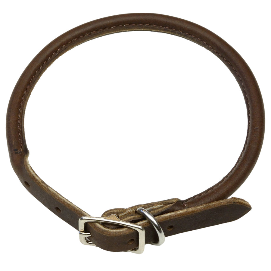 Adjustable Rolled Soft Premium Leather Collar