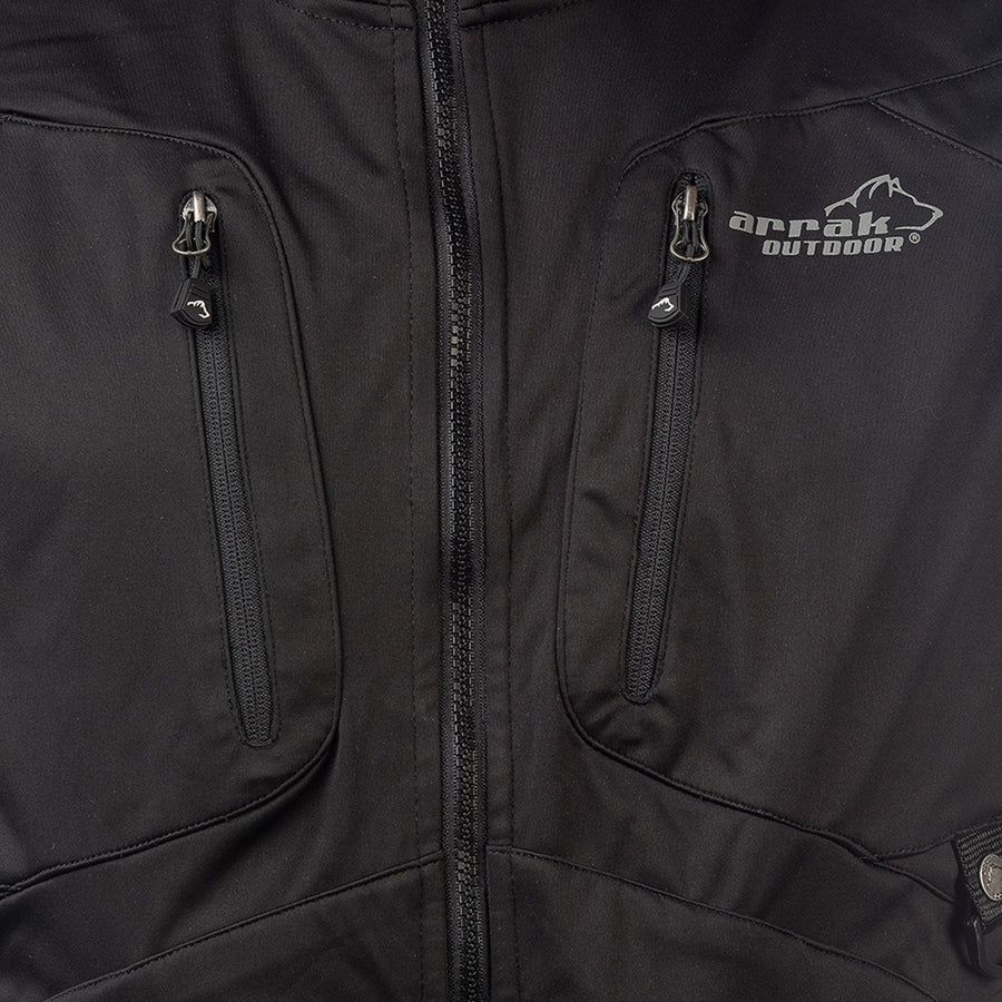 Arrak Mens Acadia Softshell Vest - Black