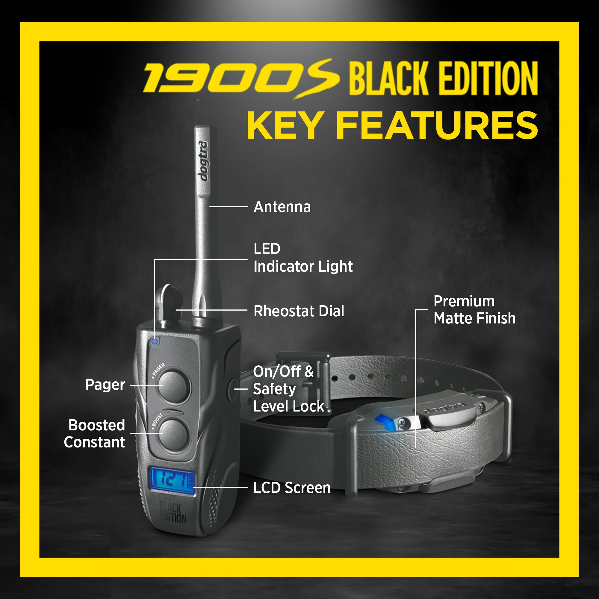 Dogtra 1900S Black Edition Boost Lock Redline K 9 Canada