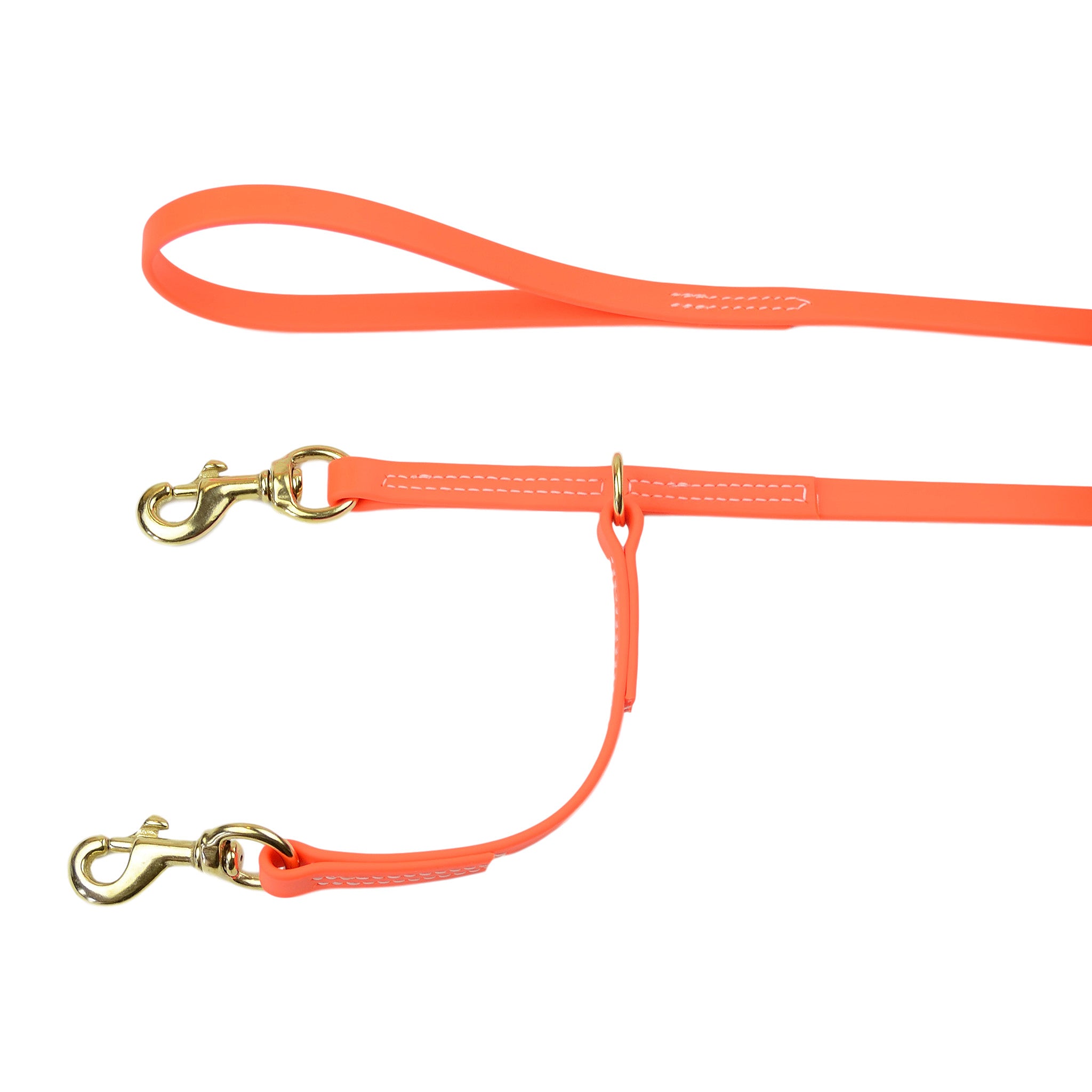 Dog leash without collar outlet