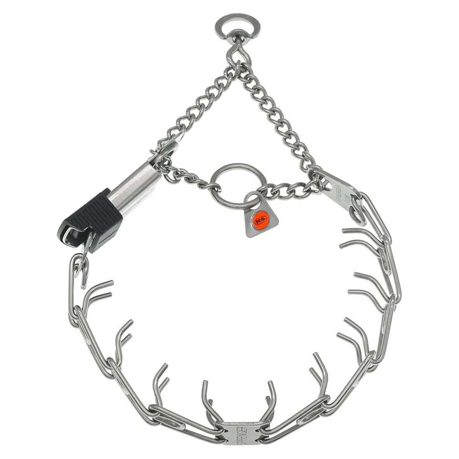 Sprenger Stainless Steel Prong Collar with Click Lock and Martingale Chain